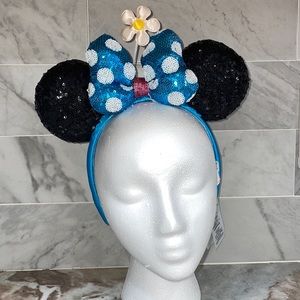 Disney Parks 2020 TIMELESS FLOWER Minnie Mouse Sequined Ear Headband Daisy NEW